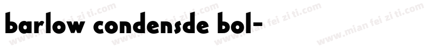 barlow condensde bol字体转换